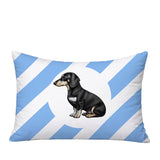 Dachshund Dog  Indoor/Outdoor Reversible Rectangular Pillow