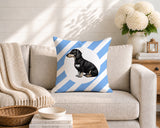 Dachshund Dog  Indoor/Outdoor Reversible Square Pillow