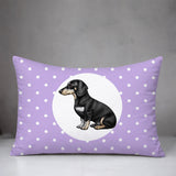 Dachshund Dog  Indoor/Outdoor Reversible Rectangular Pillow