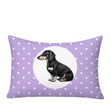 Dachshund Dog  Indoor/Outdoor Reversible Rectangular Pillow