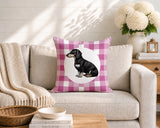 Dachshund Dog  Indoor/Outdoor Reversible Square Pillow