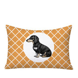 Dachshund Dog  Indoor/Outdoor Reversible Rectangular Pillow