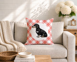 Dachshund Dog  Indoor/Outdoor Reversible Square Pillow