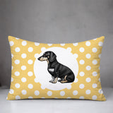 Dachshund Dog  Indoor/Outdoor Reversible Rectangular Pillow
