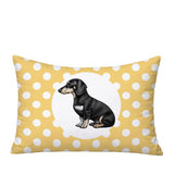 Dachshund Dog  Indoor/Outdoor Reversible Rectangular Pillow