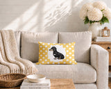 Dachshund Dog  Indoor/Outdoor Reversible Rectangular Pillow
