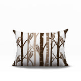 Dali Bird Reversible Indoor/Outdoor Rectangle Pillow