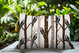 Dali Bird Reversible Indoor/Outdoor Square Pillow
