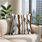 Dali Bird Reversible Indoor/Outdoor Square Pillow