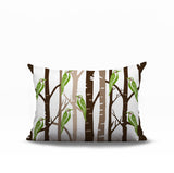 Dali Bird Reversible Indoor/Outdoor Rectangle Pillow