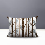 Dali Bird Reversible Indoor/Outdoor Rectangle Pillow