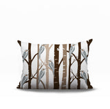 Dali Bird Reversible Indoor/Outdoor Rectangle Pillow