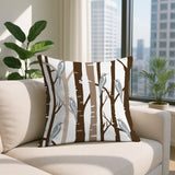 Dali Bird Reversible Indoor/Outdoor Square Pillow