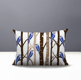 Dali Bird Reversible Indoor/Outdoor Rectangle Pillow