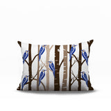 Dali Bird Reversible Indoor/Outdoor Rectangle Pillow