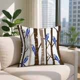 Dali Bird Reversible Indoor/Outdoor Square Pillow