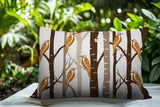 Dali Bird Reversible Indoor/Outdoor Square Pillow