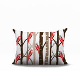 Dali Bird Reversible Indoor/Outdoor Rectangle Pillow