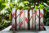 Dali Bird Reversible Indoor/Outdoor Square Pillow