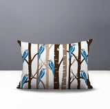 Dali Bird Reversible Indoor/Outdoor Rectangle Pillow