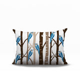Dali Bird Reversible Indoor/Outdoor Rectangle Pillow