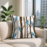 Dali Bird Reversible Indoor/Outdoor Square Pillow