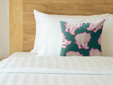 Dama Tiger Faux Suede Square Indoor Pillow