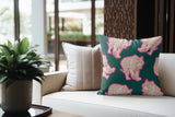 Dama Tiger Faux Suede Square Indoor Pillow
