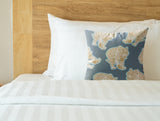 Dama Tiger Faux Suede Square Indoor Pillow in Noon Tide - Size 18x18