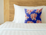 Dama Tiger Faux Suede Square Indoor Pillow