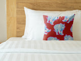 Dama Tiger Faux Suede Square Indoor Pillow in Raspberry Pop - Size 16x16