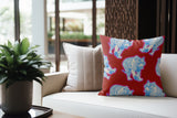 Dama Tiger Faux Suede Square Indoor Pillow in Raspberry Pop - Size 16x16