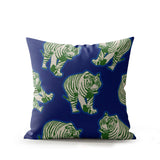 Dama Tiger Faux Suede Square Indoor Pillow