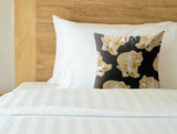 Dama Tiger Faux Suede Square Indoor Pillow in Stormwood - Size 20x20