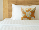 Dama Tiger Faux Suede Square Indoor Pillow in Tangerine Twist - Size 16x16