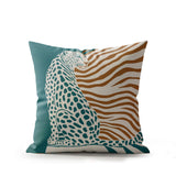 Damisa Leopard Faux Suede Square Indoor Pillow