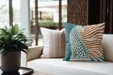 Damisa Leopard Faux Suede Square Indoor Pillow