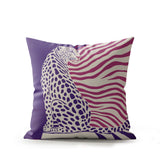 Damisa Leopard Faux Suede Square Indoor Pillow
