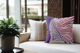 Damisa Leopard Faux Suede Square Indoor Pillow