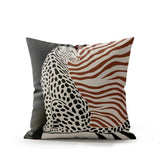 Damisa Leopard Faux Suede Square Indoor Pillow