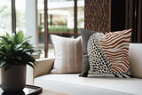 Damisa Leopard Faux Suede Square Indoor Pillow