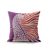 Damisa Leopard Faux Suede Square Indoor Pillow
