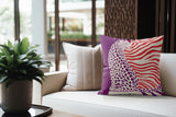 Damisa Leopard Faux Suede Square Indoor Pillow