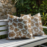 Davi Zebra Print Indoor/Outdoor Reversible Square Pillow