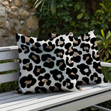 Davi Zebra Print Indoor/Outdoor Reversible Square Pillow