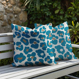 Davi Zebra Print Indoor/Outdoor Reversible Square Pillow