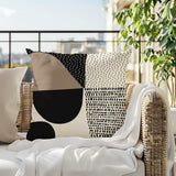 Daya Abstract Reversible Indoor/Outdoor Square Pillow
