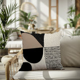Daya Abstract Reversible Indoor/Outdoor Square Pillow
