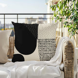Daya Abstract Reversible Indoor/Outdoor Square Pillow