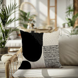 Daya Abstract Reversible Indoor/Outdoor Square Pillow